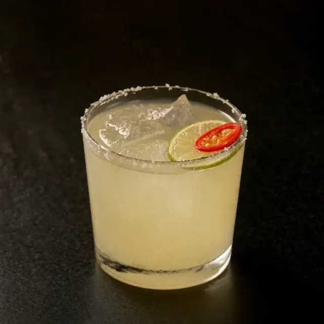 Illustrative alcohol-free spicy margarita