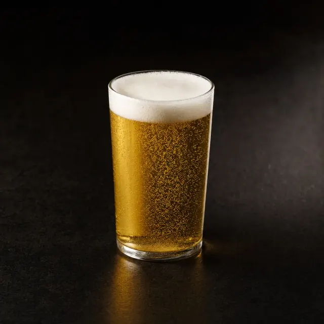 Illustrative alcohol-free lager
