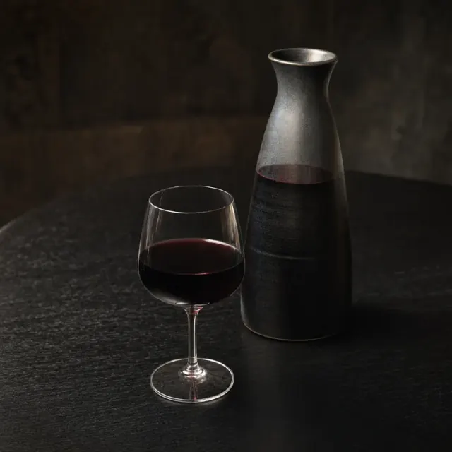 Illustrative ruby Monastrell red wine