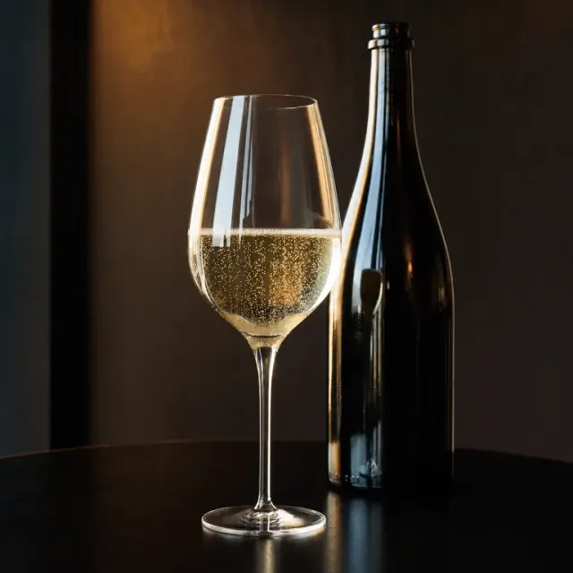 Illustrative lightly sparkling Pignoletto wine