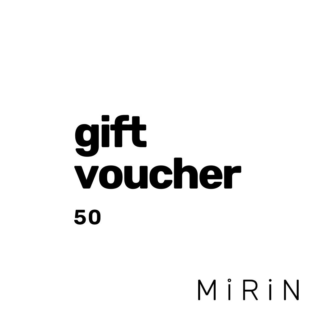 Mirin £50 gift voucher artwork